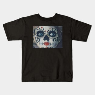 Suspicions Sugar Skull Girl Kids T-Shirt